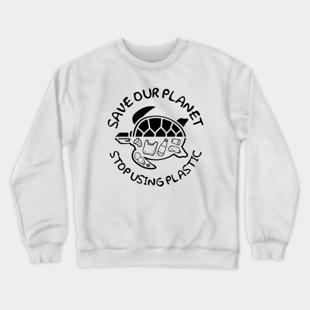 SAVE OUR PLANET Crewneck Sweatshirt by VizRad